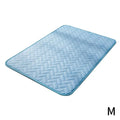 Pet Cooling Mat Ice Silk Breathable Washable Dog Cat Summer Cool Pad Bed S M L