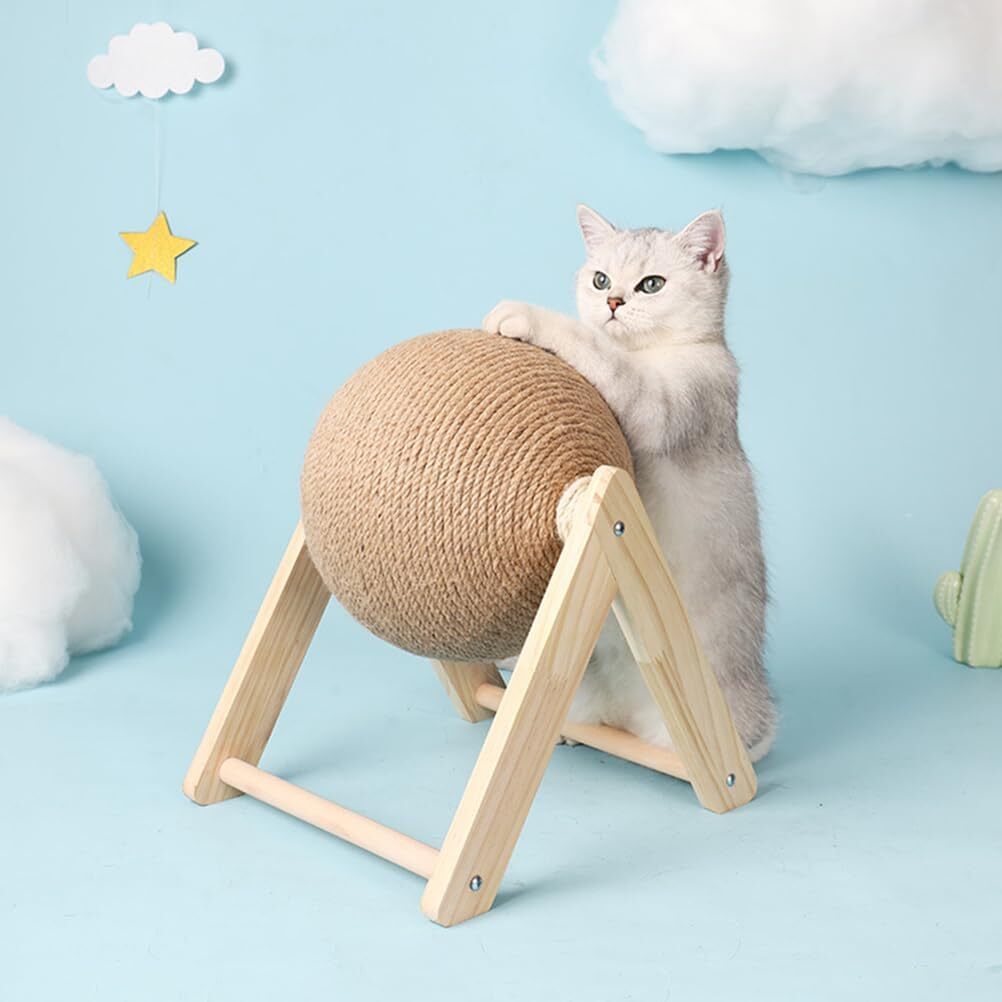 Pet Cat Scratching Ball Kitten Sisal Rope Grinding Paws Claw Interactive Pet Toy