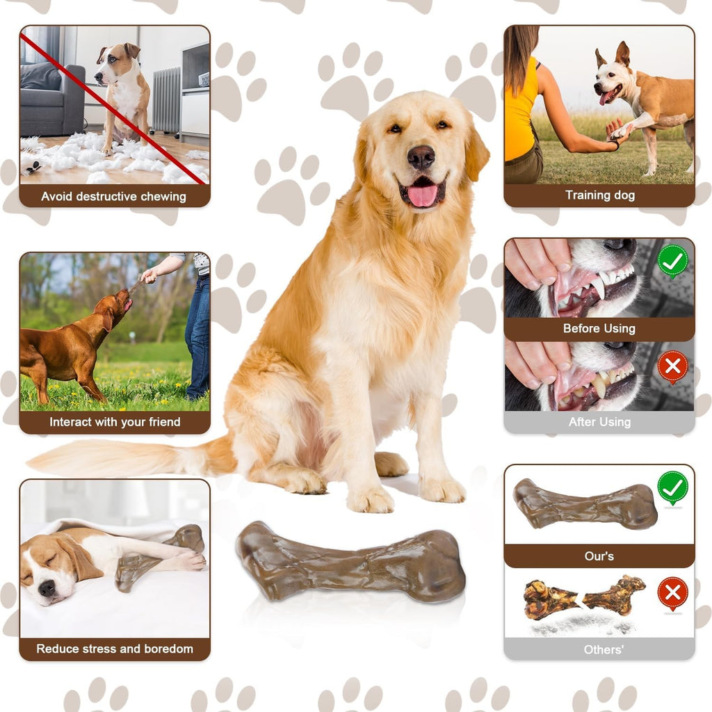 Tikaton Durable Dog Chew Toy for Aggressive Chewers Dog Toys ForRelease Pressure