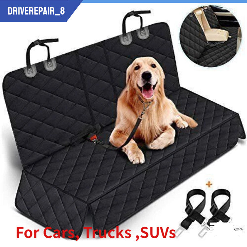 Rear Seat Cover Hammock Waterproof For Dog Pet Car Truck Black Back Mat