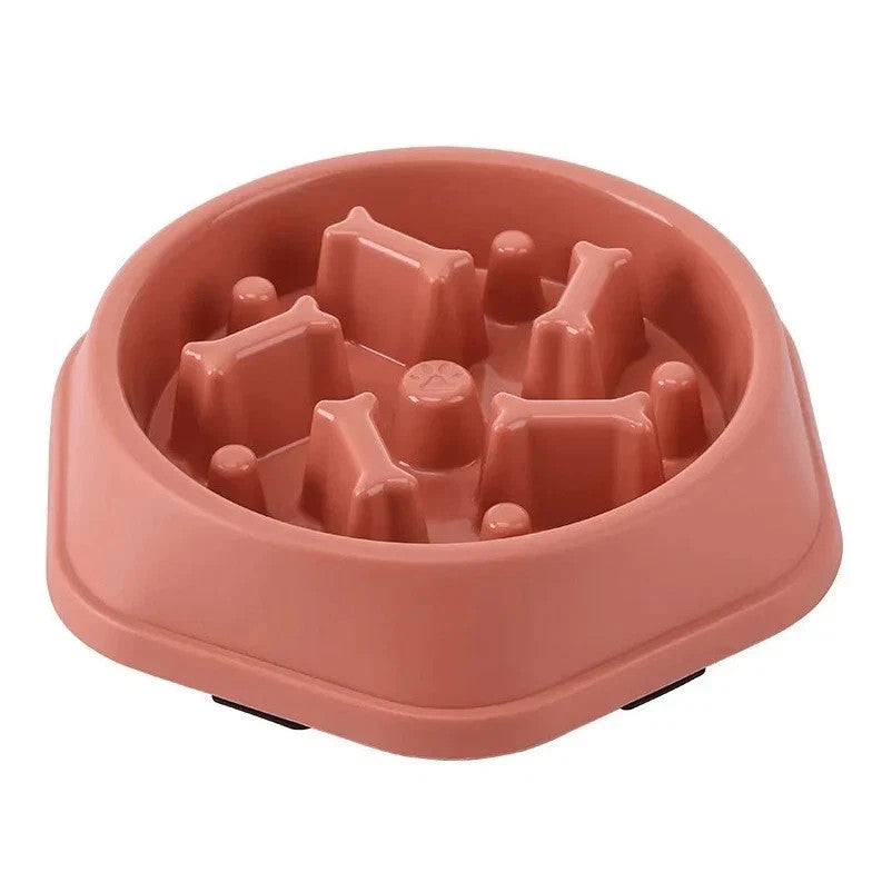 1 pc Slow Feeder Dog Bowl Anti-Slip Puzzle Dish for Small Medium Dogs**