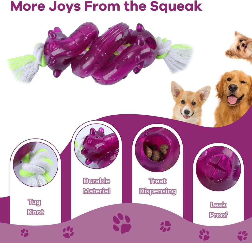 Tikaton Interactive Treat Dispensing Tough Durable Dog Puzzle Toy TrainingFeeder