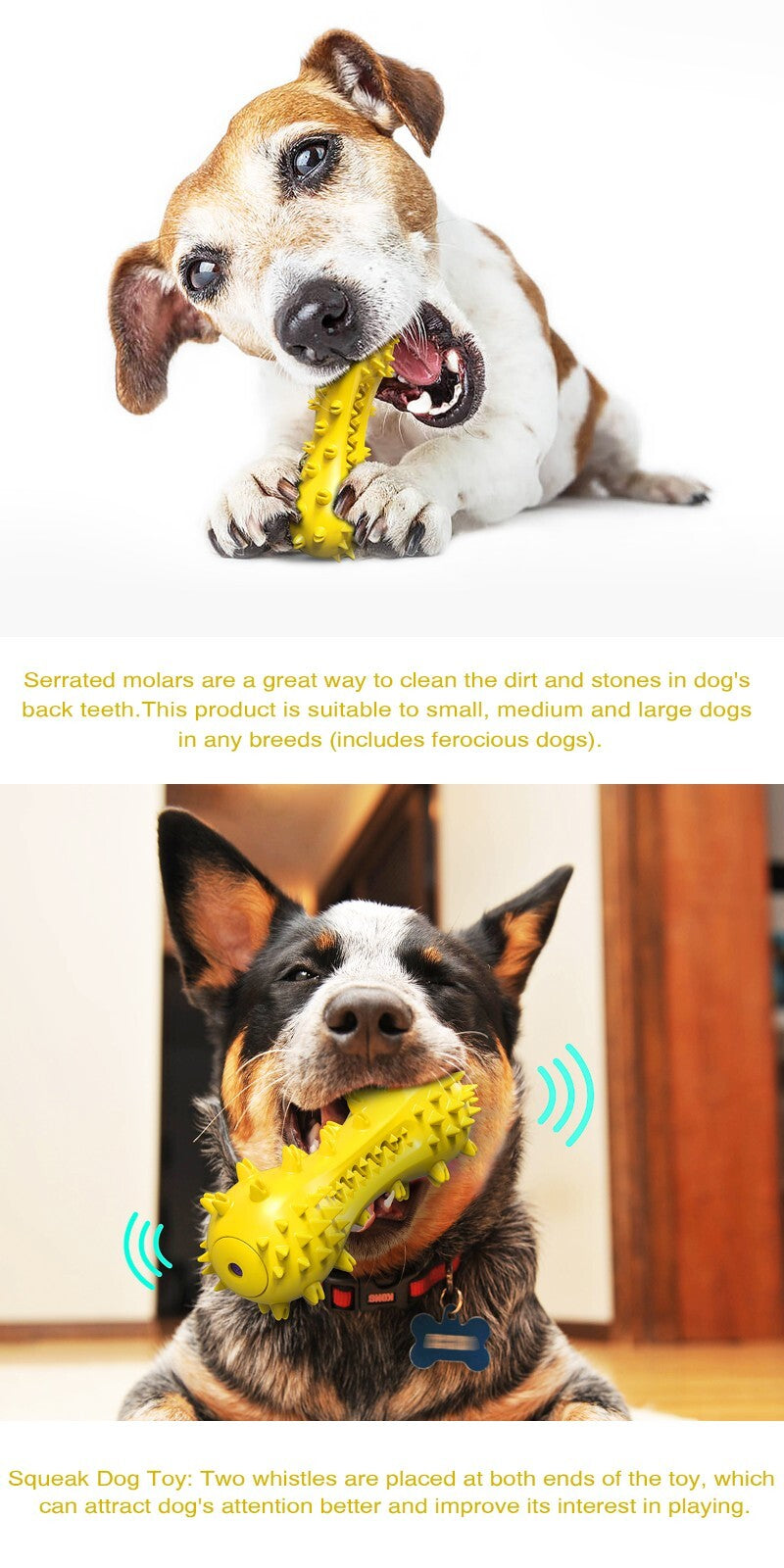 Dog Chew Toys for Aggressive Chewers, Durable Pet Teeth Cleaning Dog Toys