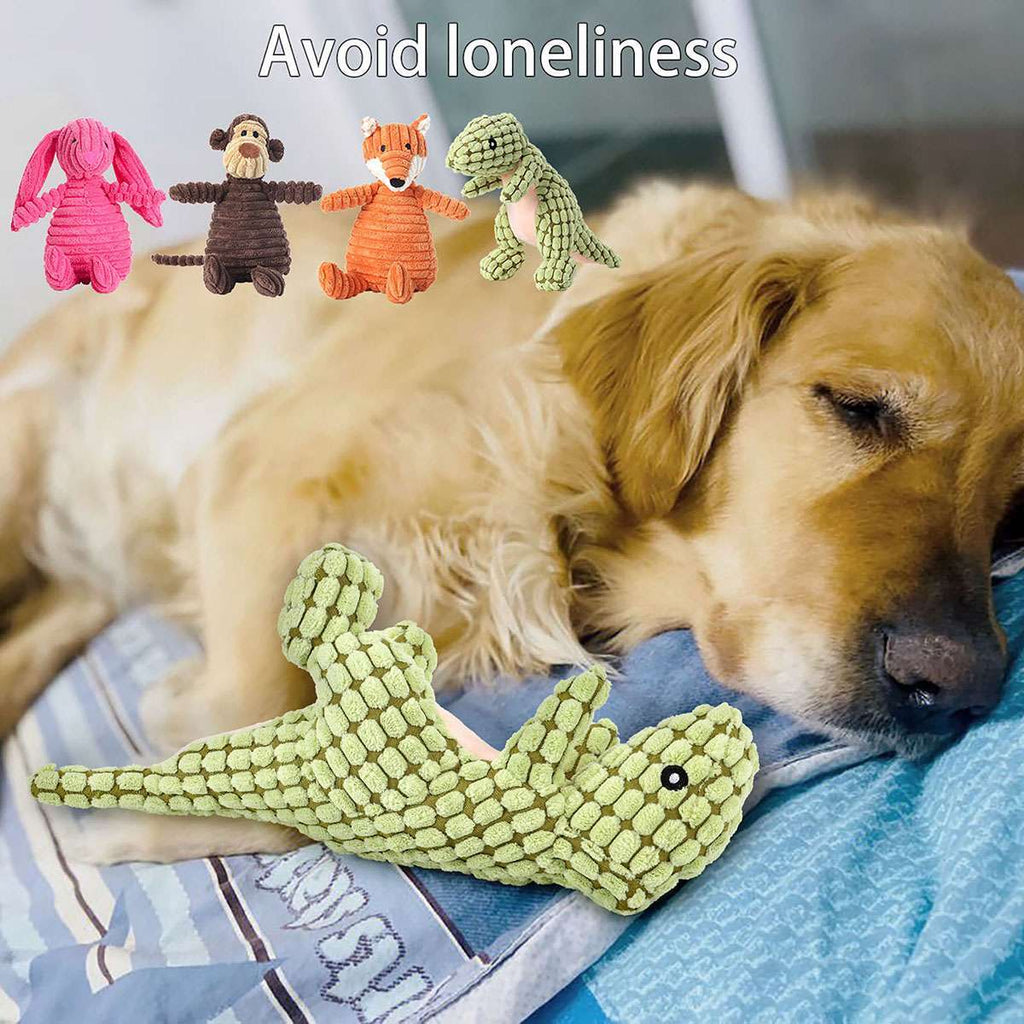 Dog Chew Toy Squeaky with Squeakers for Aggressive Chewers Durable Plush Pet Toy