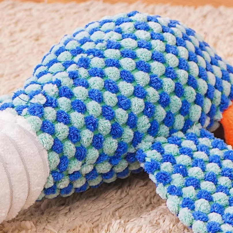Indestructible Dog Toys for Aggressive Chewers Squeaky Plush Duck Pet Chew Toy