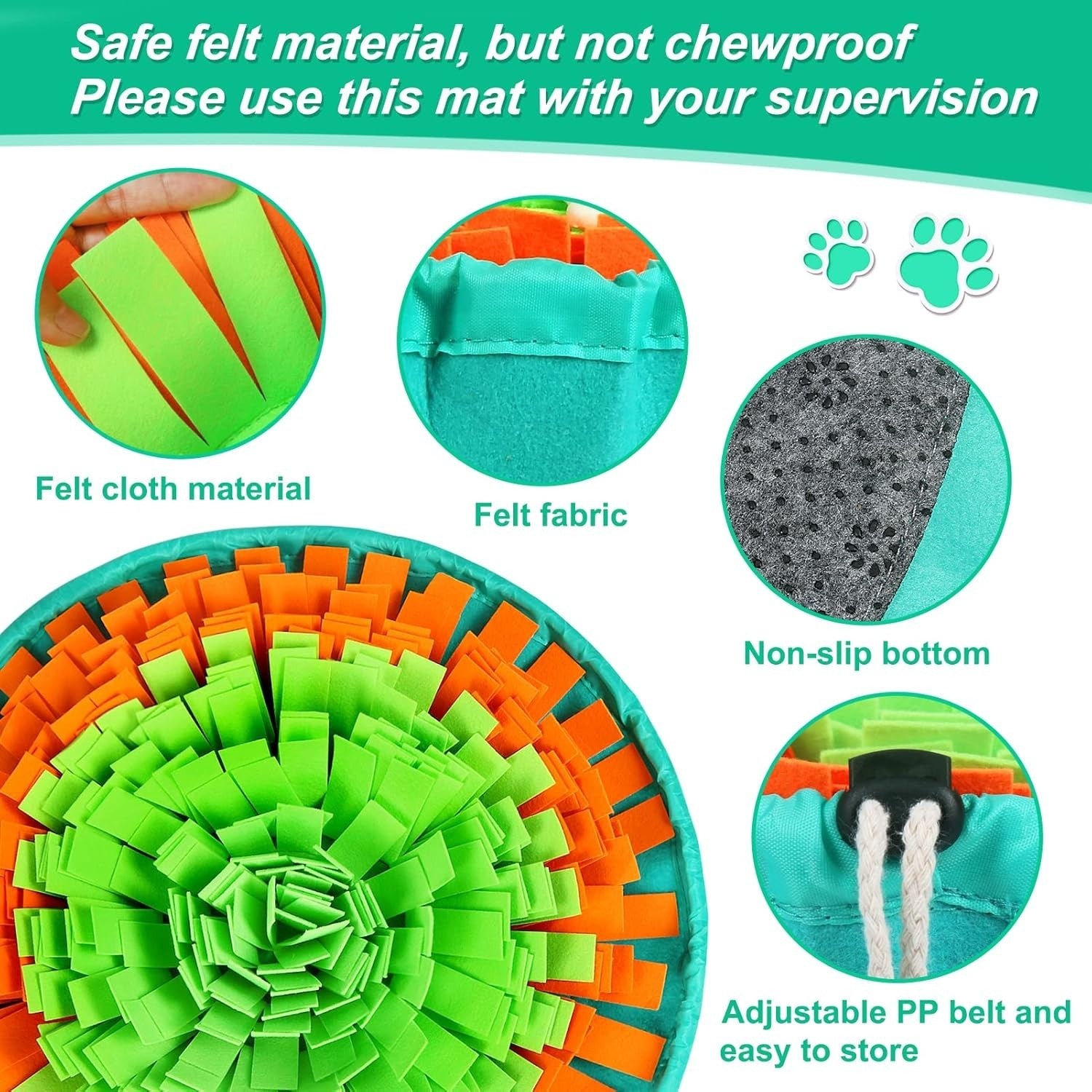 Snuffle Mat for Dogs Interactive Dog Enrichment Toys for Boredom and Mental Toys