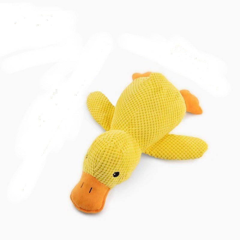 Indestructible Dog Toys for Aggressive Chewers Squeaky Plush Duck Pet Chew Toy