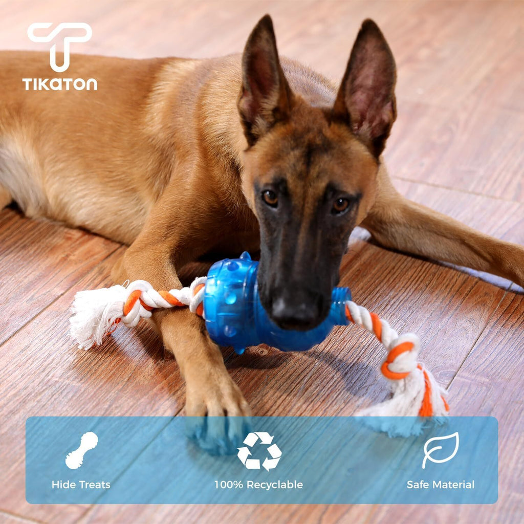 Tikaton Interactive Treat Dispensing Tough Durable Dog Puzzle Toy TrainingFeeder