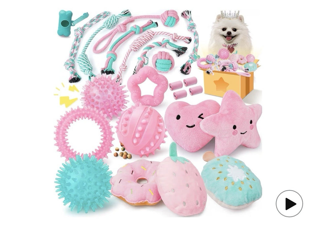 Puppy Toys for Boredom, 23 Pack Chew Toys for Teething,  Dogs