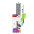 SmartyKat Scratch 'N Spin Cat Toy, Carpet Scratching Post, Interactive Spinning