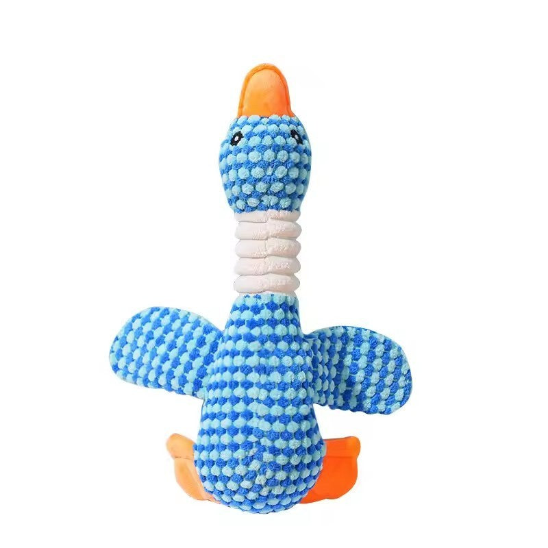 Indestructible Dog Toys for Aggressive Chewers Squeaky Plush Duck Pet Chew Toy