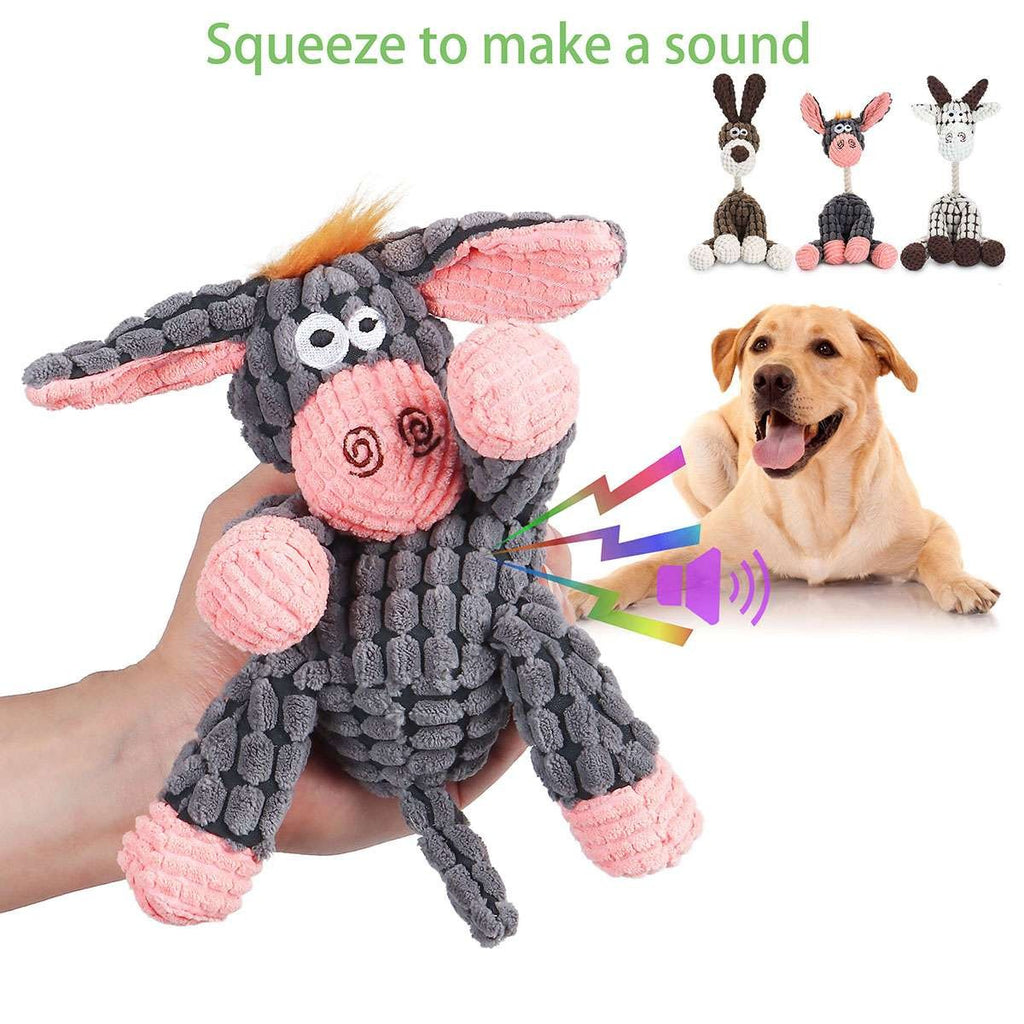 Dog Chew Toy Squeaky Plush Toys Plush for Aggressive Chewers Chew Guard Pet Toys