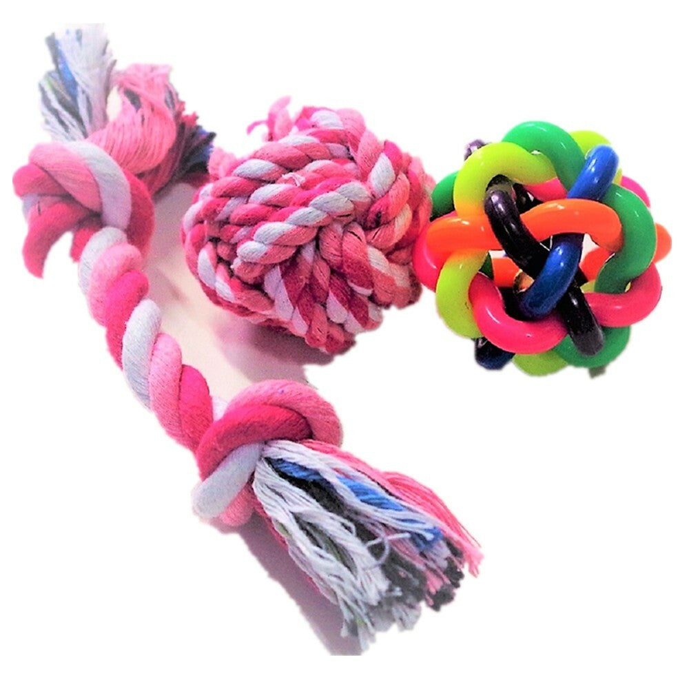 Chew and Squeaky Dog Toys for Puppy Doggie and Small Medium Dog. 6 pcs inside