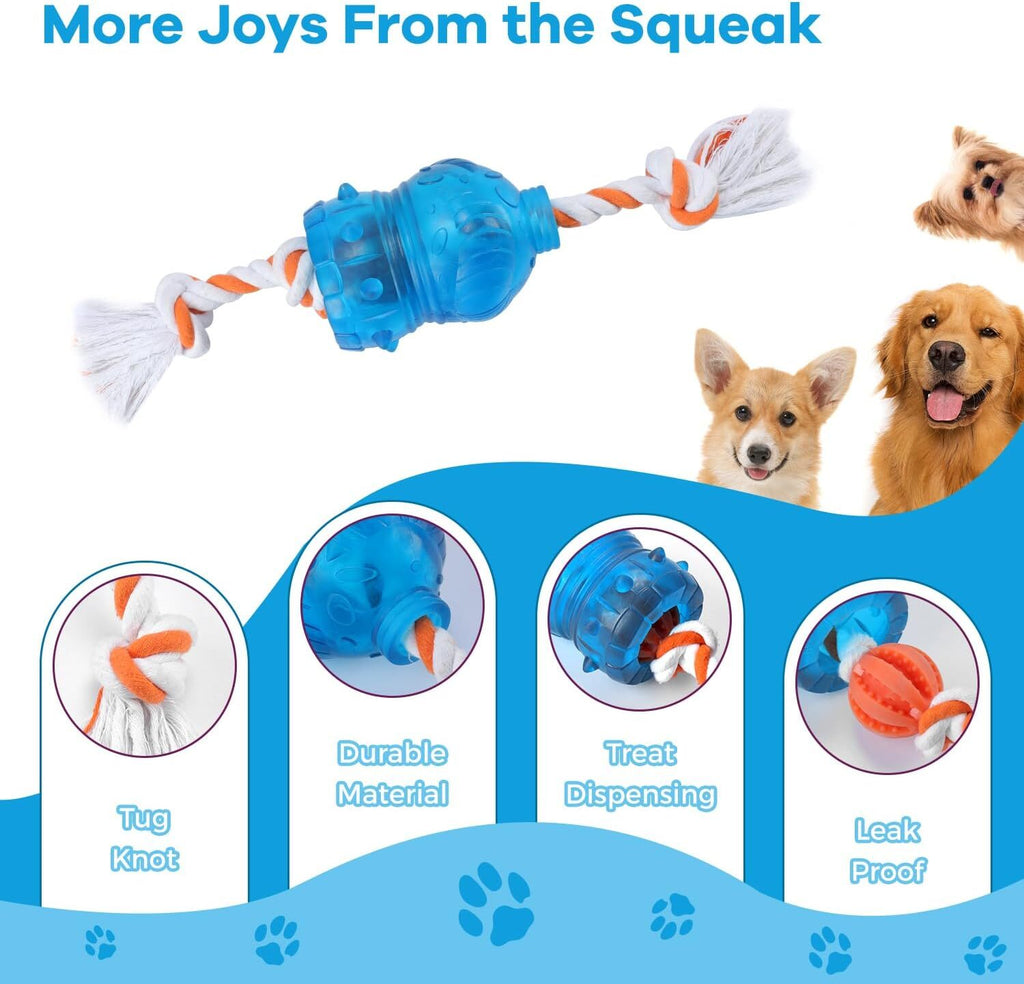 Tikaton Interactive Treat Dispensing Tough Durable Dog Puzzle Toy TrainingFeeder