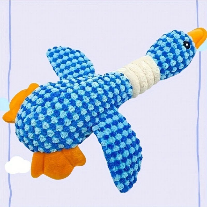 Indestructible Dog Toys for Aggressive Chewers Squeaky Plush Duck Pet Chew Toy