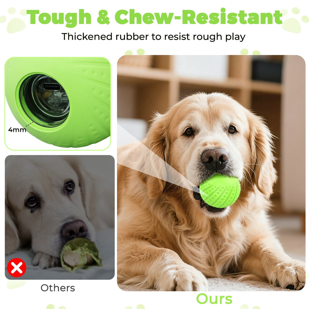Remote-Controlled Interactive Dog Ball Toy: Silent Motion-Activated