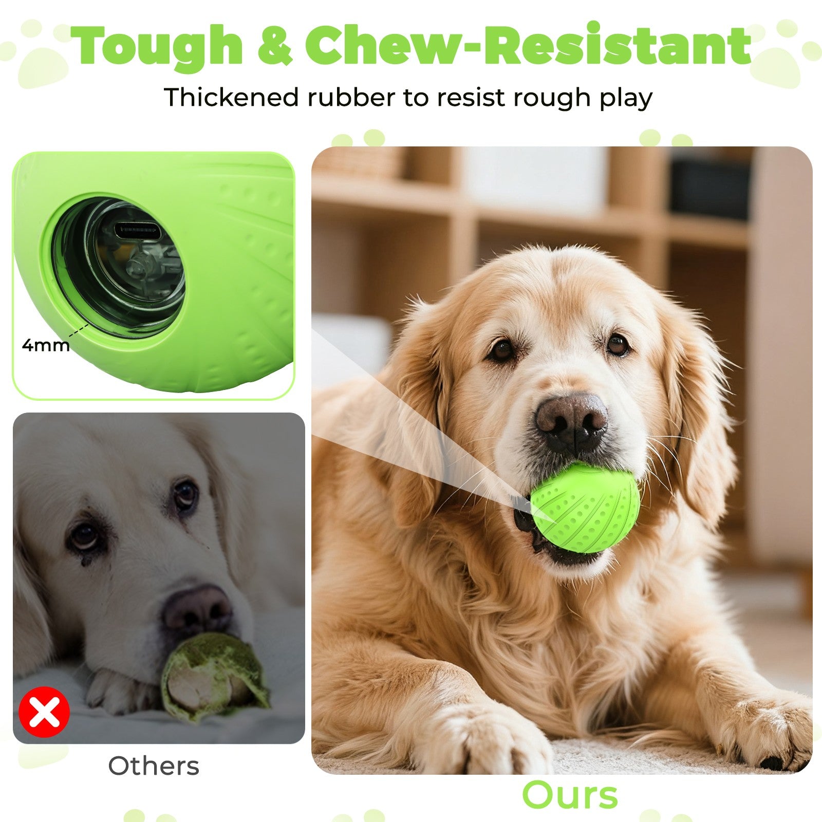 Remote-Controlled Interactive Dog Ball Toy: Silent Motion-Activated