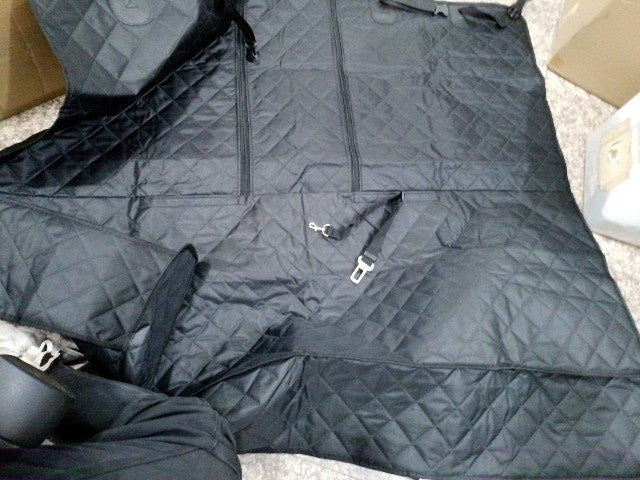 Rear Seat Cover Hammock Waterproof For Dog Pet Car Truck Black Back Mat