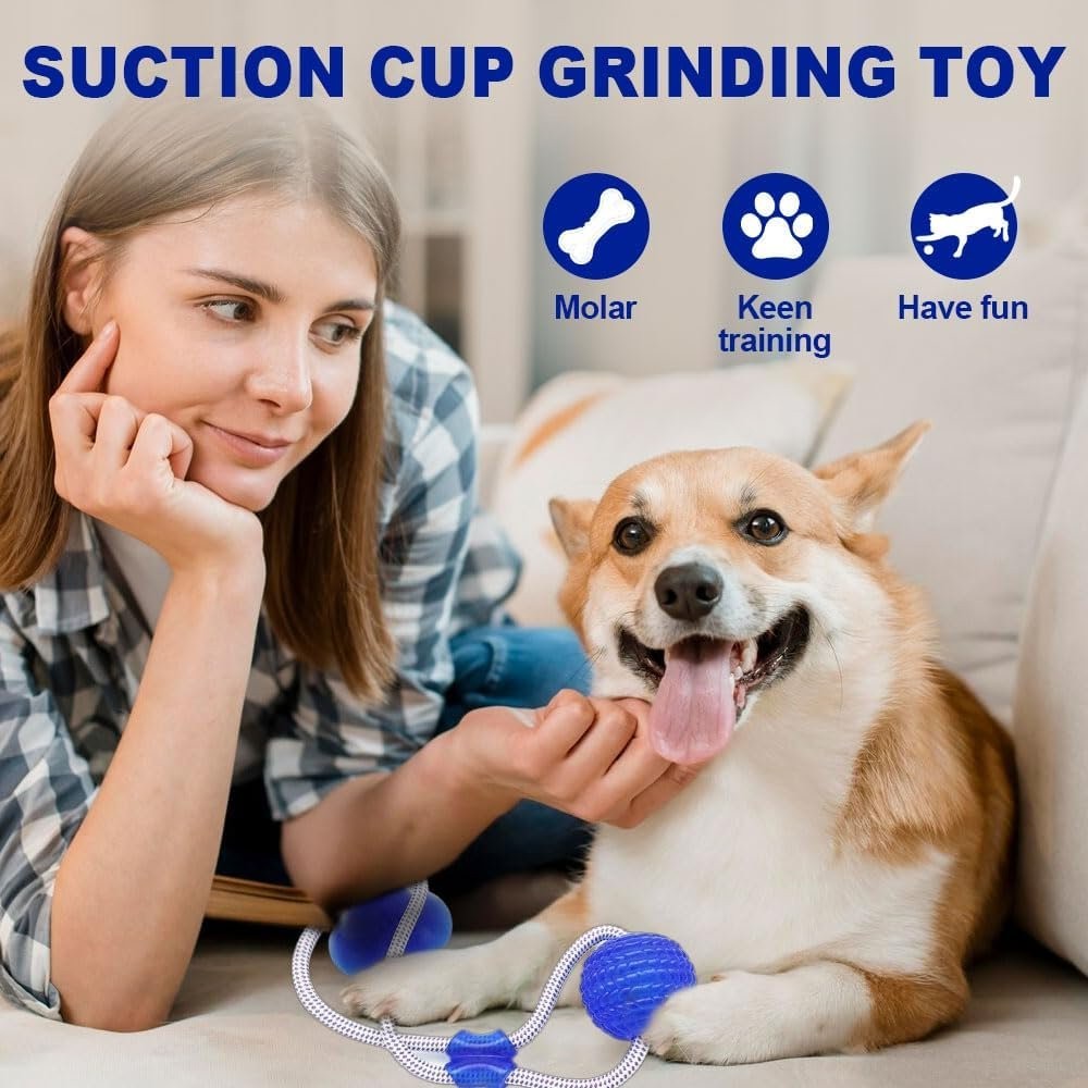 Dog Chew Toys for Aggressive Chewers, Durable Pet Teeth Cleaning Dog Toys