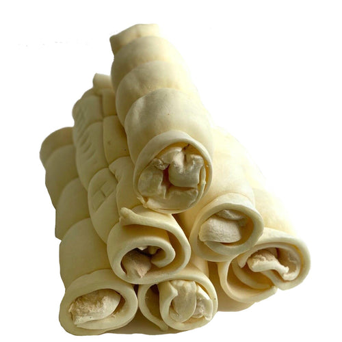Beef Cheek Roll Chew for dogs 10 -12 inches All Natural Dog Rolls (6 Count)