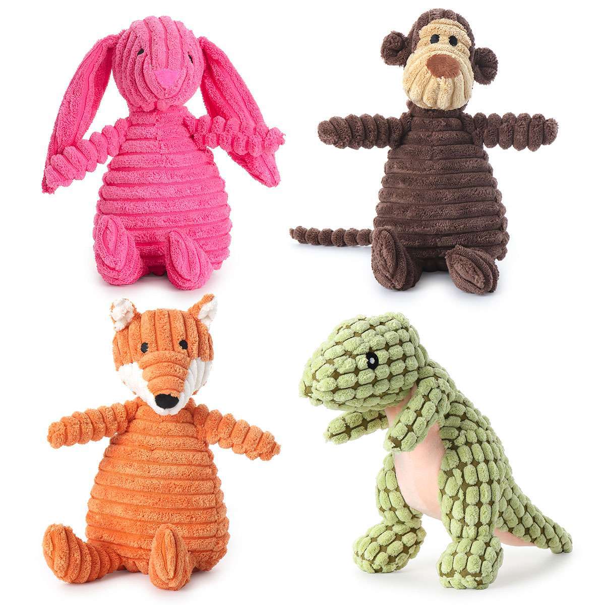Dog Chew Toy Squeaky with Squeakers for Aggressive Chewers Durable Plush Pet Toy
