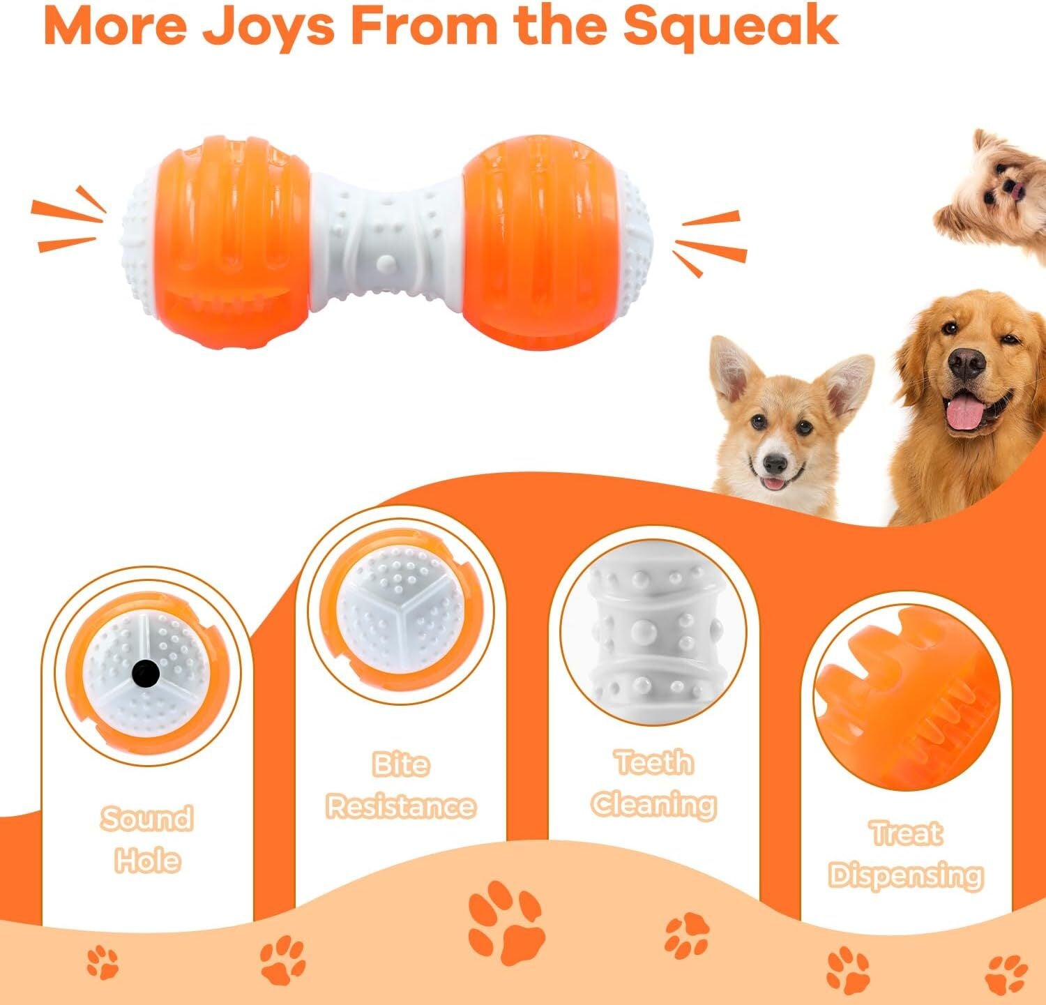 Tikaton Interactive Treat Dispensing Tough Durable Dog Puzzle Toy TrainingFeeder