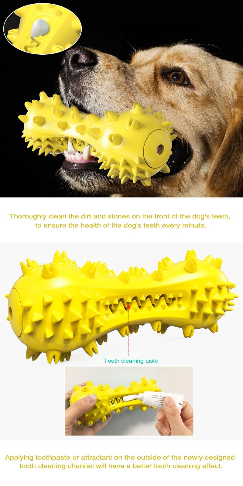 Dog Chew Toys for Aggressive Chewers, Durable Pet Teeth Cleaning Dog Toys