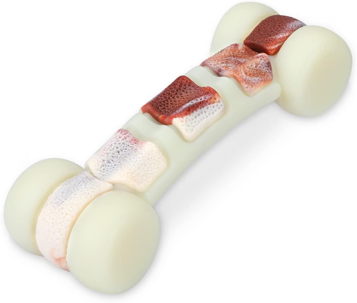 Tikaton Hammerbone Durable Dog Chew Toys Bone for Aggressive Chewers Beef Flavor