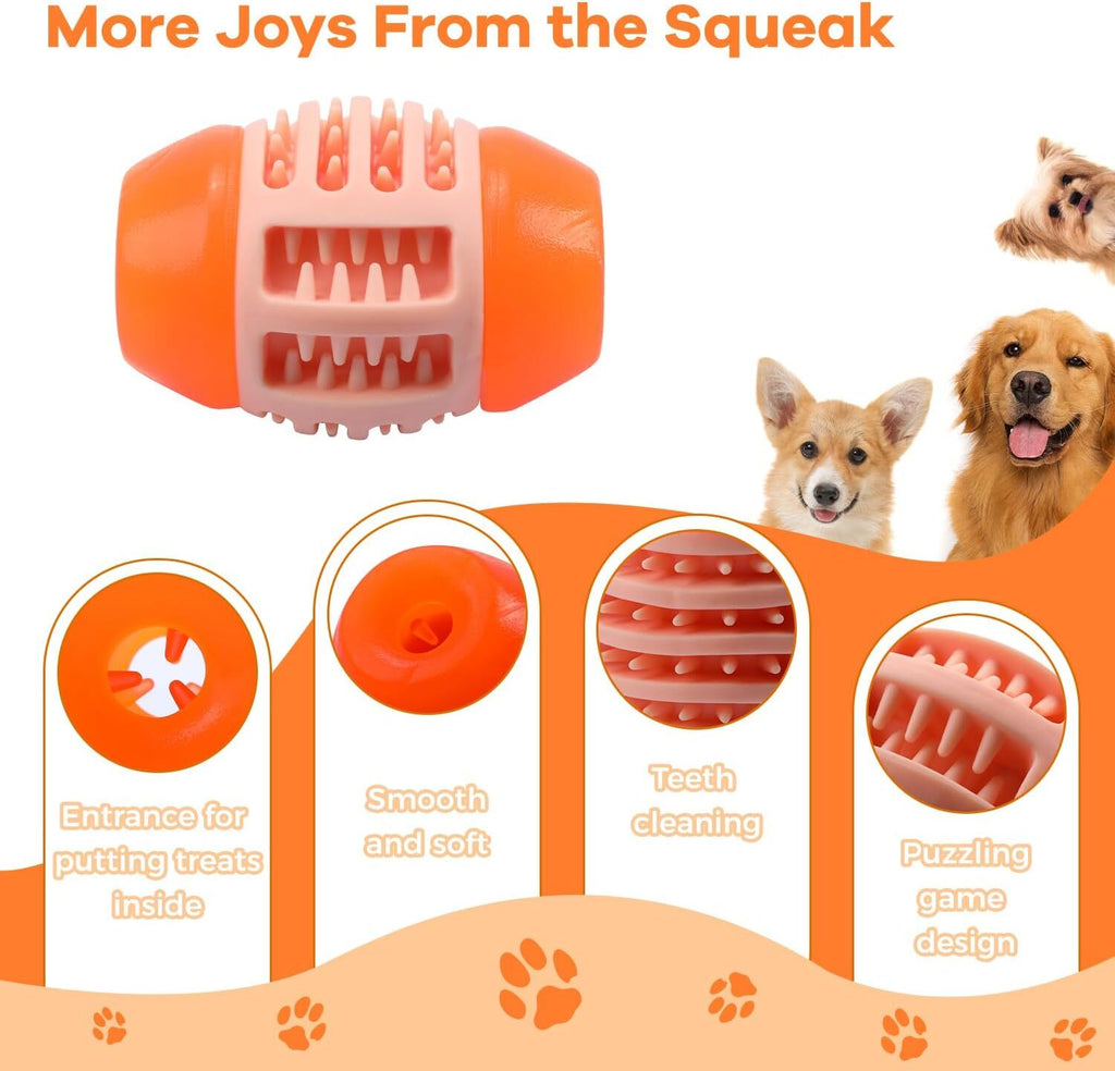Tikaton Interactive Treat Dispensing Tough Durable Dog Puzzle Toy TrainingFeeder