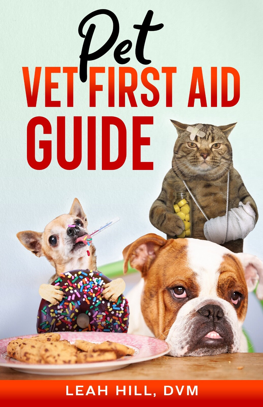 Pet Vet First Aid Guide book  paperback Dr. Hill.  8.5 x 5.5, color diagrams