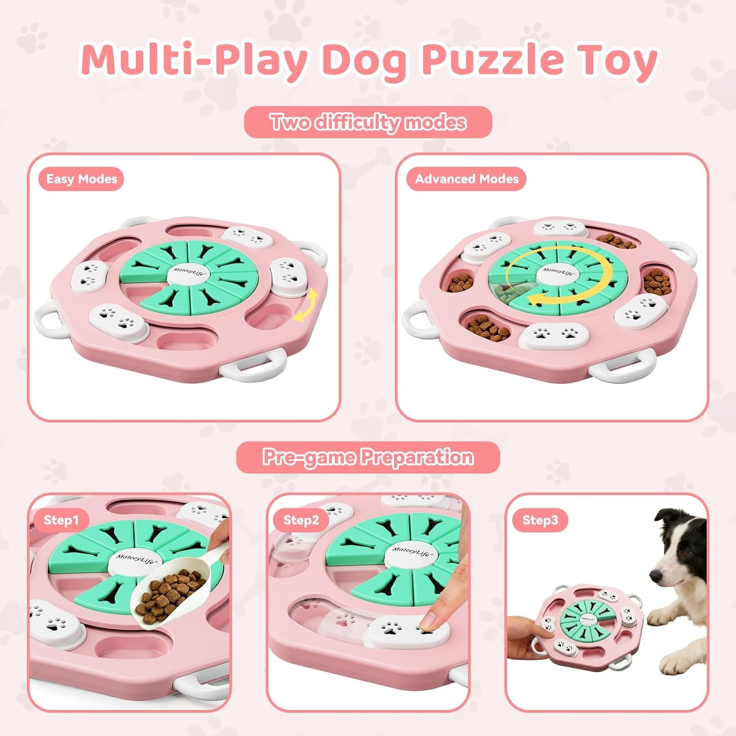 Dog Puzzle Toy, Interactive Dog Toys to Keep Them Busy, Enrichment Toys for Dogs