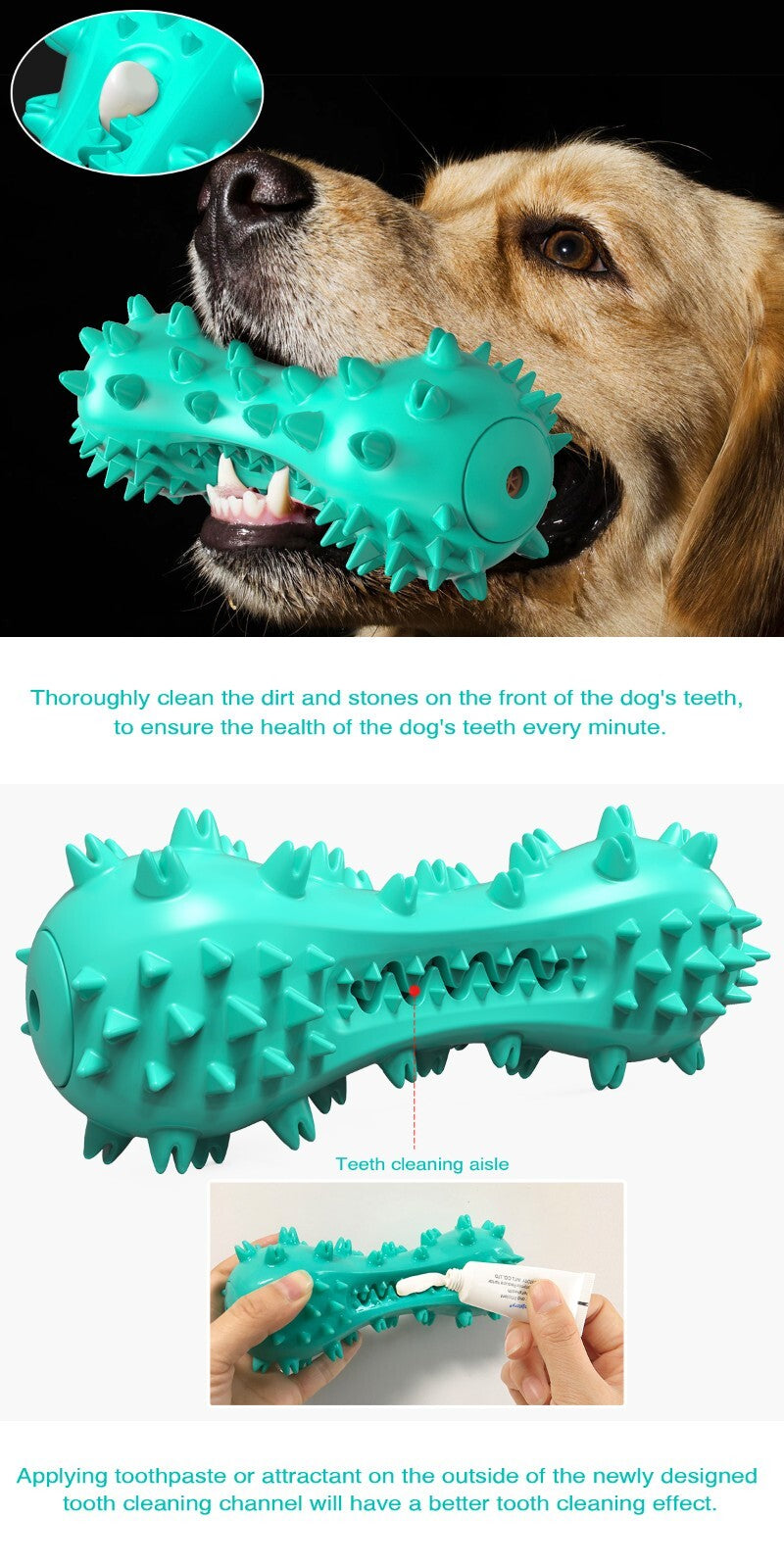 Dog Chew Toys for Aggressive Chewers, Durable Pet Teeth Cleaning Dog Toys