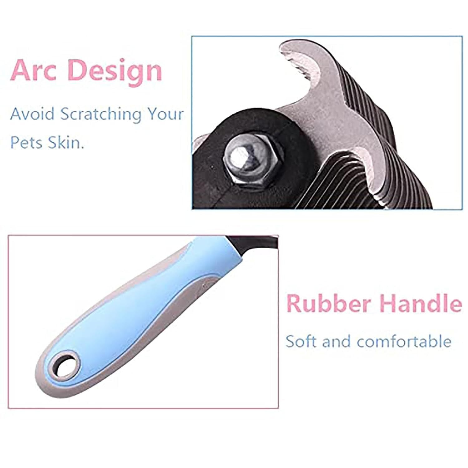 2Side Dog Brush for Shedding Dematting Pet Grooming Cat Hair Undercoat Rake Comb