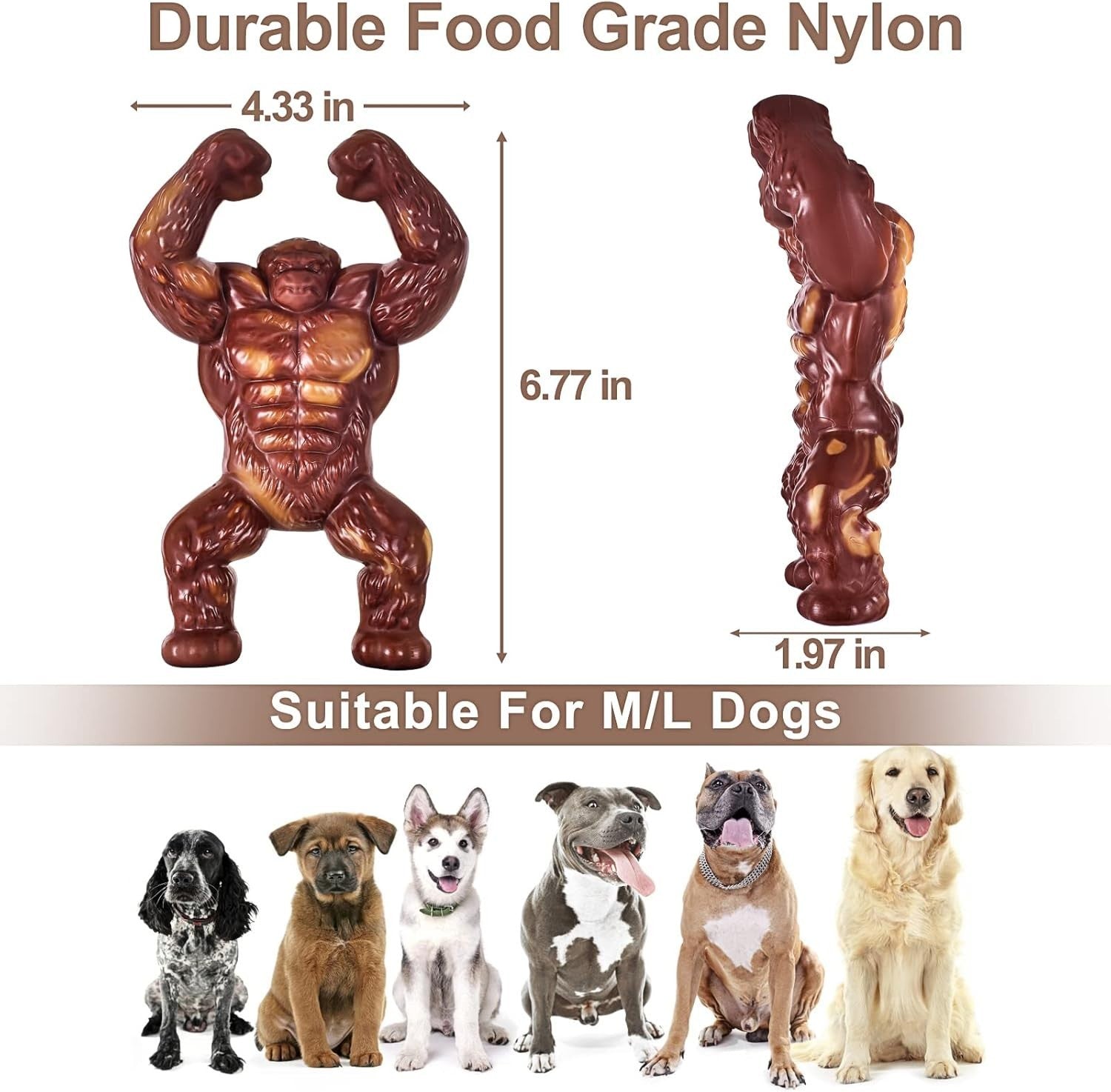 Indestructible Dog Toys for Aggressive Chewers Extreme Tough Dog Toys for Large