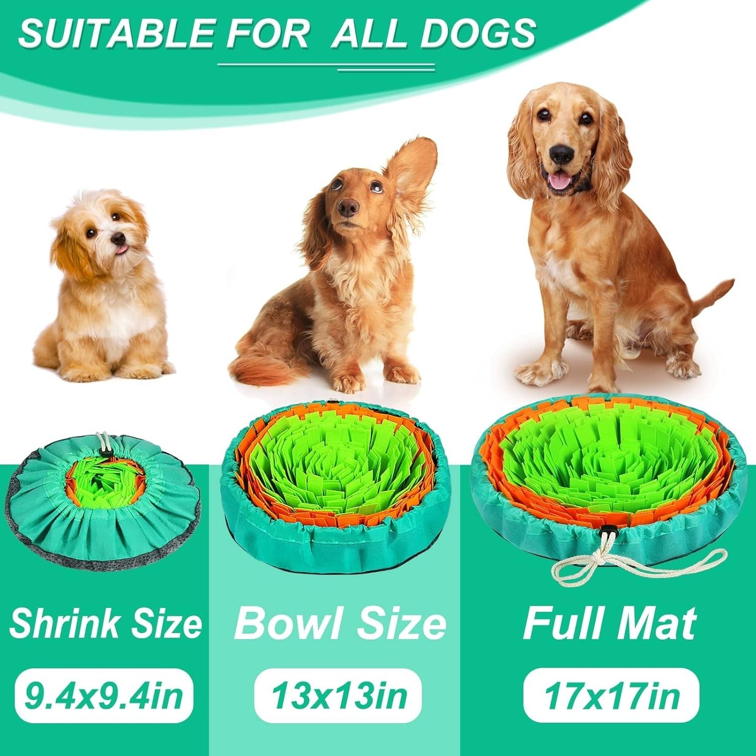 Snuffle Mat for Dogs Interactive Dog Enrichment Toys for Boredom and Mental Toys